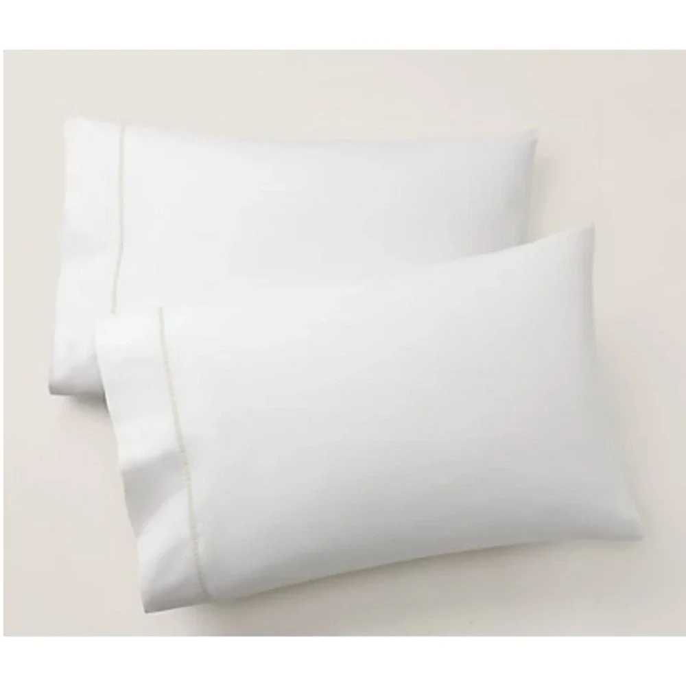 Ralph Lauren Palmer‎ Percale Two (2) King Pillowcases Sand Dune Organic Cotton